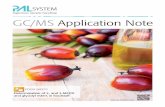 GC/MS Application Note - PAL · GC/MS Application Note  Determination of 2- and 3-MCPD and glycidyl esters in foodstuﬀ