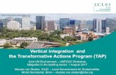 Vertical integration and the Transformative Actions ...unfccc.int/files/focus/mitigation/application/pdf/16_unfccc_unep... · Vertical integration and the Transformative Actions Program