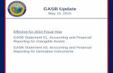 GASB UPDATE - North Carolinaqa.osc.nc.gov/cpe/2010GAS_ UpdateB.pdf · GASB Update May 10, 2010 Effective for 2010 Fiscal Year GASB Statement 51, Accounting and Financial Reporting