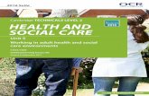 cambridge Technicals Level 2 Health And Social Care · For LO1, LO3 and LO5, learners will require access to case studies of different health and social care settings. For LO3,learners