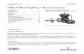 Fisherr2052DiaphragmRotaryActuator - Spartan Controls .Thisinstructionmanualincludesinstallation,adjustment,operation,maintenance