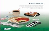 Cutlery & Kits€¦ · Cutlery & Kits Our extensive selection of cutlery products offers the right solution to meet every need and budget. Kits offer convenience and assure