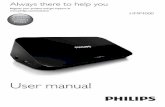 User manual - Philips€¦ ·  Always there to help you Register your product and get support at Question? Contat Philips HMP4000 User manual