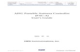 AISG Portable Antenna Controller (PAC-A) User s Guide100712)(2… · AISG Portable Antenna Controller (PAC-A) ... KMW Communications, Inc. Document NO. Revision NO. 1.18 Page 2