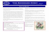 A monthly publication of The Episcopal Church of the ...€¦ · THE REDEEMER SPIRIT APRIL 2017 A monthly publication of The Episcopal Church of the Redeemer, Bethesda, Maryland ...