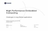 High Performance Embedded Computing - Chalmerslaurako/links/saab.pdf · High Performance Embedded ... SURFACE RADAR SYSTEMS FUTURE SENSOR SYSTEMS ... antenna technology. Advanced