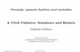 4. Pitch Patterns: Notations and Models - uni-bielefeld.de€¦ · 4. Pitch Patterns: Notations and Models ... Paradigmatic relations ... Syntagmatic relation: concatenation