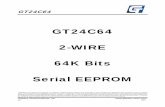 GT24C64 2-WIRE 64K Bits Serial EEPROM - Giantec Semi · GT24C64 Giantec Semiconductor, Inc.  v0 4/23 3. Functional Block Diagram