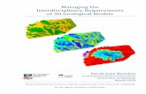 Managing the Interdisciplinary Requirements of 3D ... · Managing the Interdisciplinary Requirements . of 3D Geological Models . ... The interpretation of depositional facies model