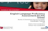 English Language Proficiency Assessment (ELPA) Online · SUCCESS BY YOUR STANDARDS™ English Language Proficiency Assessment (ELPA) Online Bureau of Assessment and Accountability