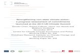 Strengthening non-state climate action: a progress ... · Strengthening non-state climate action: ... to stimulate the flow of innovative ideas on ... A progress assessment of commitments