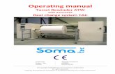 Operating manual - somatec-hameln.com · Order‐No. 000000 Turret Rewinder ATW 1‐2 General Important directions for the user of the operating manual For technical ...