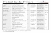 ACT Product Guide: Primers s - amcoating.com Sheets/ProductGuide-1.pdf · Product Guide: Primers s PRIMERS Product Mix ... Product Benefits/Features: Mix ... • Self Leveling •