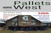 Pallets West - Western Pallet Association · 10 Pallets West WPA in the News Watch the Date: 2016 WPA Annual Meeting ... Pallets was founded in 1984 by Guadalupe Ojeda, sho establidhrf