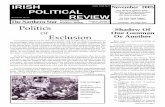 Irish Political Review, November 2005 - Athol Booksfree-magazines.atholbooks.org/ipr/2005/IPR_November_2005.pdf · IRISH November 2005 POLITICAL REVIEW Politics Of ... We had been