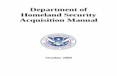Homeland Security Acquisition Manual (HSAM) · The Department of Homeland Security Acquisition Manual (HSAM) ... Contracting Officer’s Representative ... 3001.671-4 Specialized