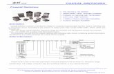 8-1 Coaxial Switches en - shx-sh.com · COAXIAL SWITHCHES 8-1 3F,13 Building,No.99,Tianzhou Rd, Shanghai, China (PC:200233) Tel:86-21-54451395, 54451398 Fax:86-21-64958230 Web: ...