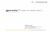gesis LON R-56/0 (RC)… - Wieland Electric Inc. · 4 gesis LON R-56/0 (RC) ... sult in serious injuries or death. "Caution" indicates a potentially hazardous situation or state which,