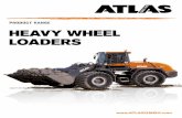 PRODUCT RANGE HEAVY WHEEL LoAdErs - Atlas GmbH Heavy Wheel Loader Family... · ATLAS HEAvy WHEEL LOADERS ProdUCTIVE ANd PoWErFUL load sensing hydraulic system (lUDV) delivers hydraulic
