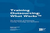 Economics of Training Outsourcing - cedma-europe.org articles/KP/Training Outsourcing... · The Economics of Training Outsourcing ... functions the company can grow or ... E-Learning