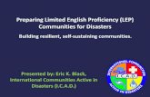Preparing Limited English Proficiency (LEP) Communities ...flghc.org/ppt/2014/Training Sessions/TS39 Innovative Models To... · Preparing Limited English Proficiency (LEP) ... Preparing