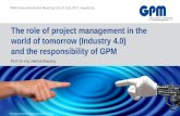 The role of project management in the world of tomorrow ...€¦ · 21.07.2017 · Page 3 The role of project management in the world of tomorrow ... We live in a VUCA-world 1 . ...
