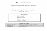 Cooperating Teacher Packet - Montclair State University · 1 center of pedagogy: office of clinical internships and department of secondary and special education cooperating teacher