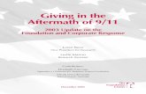 Giving in the Aftermath of 9/11 - Foundation Centerfoundationcenter.org/gainknowledge/research/pdf/9_11update03.pdf · in their Form 990-PF tax returns. Information also ... Source: