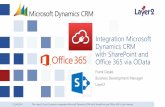 SAP SharePoint Integration via NetWeaver and OData · 23.04.2014 1 Integration Microsoft Dynamics CRM with SharePoint and Office 365 via OData Frank Daske Business Development Manager