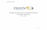 Integrated Solutions Health Network Provider Manual - … · ISHN Provider Manual Updated January 2015 1 | P a g e Integrated Solutions Health Network Provider Manual 2014 - 2015