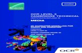 CERTIFICATE/DIPLOMA IN MEDIA - OCR€¦ · CERTIFICATE/DIPLOMA IN MEDIA 3D CHARACTER MODELLING FOR GAMES AND ANIMATION ... guide that illustrates the process of creating and animating