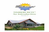 introduction To Timbercrete - Bricks, Pavers And · Timbercrete n Introduction - V3 © 2015 Timbercrete Pty. Ltd. 1 What is Timbercrete®? Timbercrete® is an award-winning, environmentally