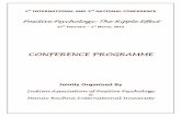 CONFERENCE PROGRAMME - Indian Association Of … · CONFERENCE PROGRAMME ... Pallavi Sharma, Masters in Applied Psychology ... Assistant Professor & Ana Slathia, Vasundhra Choudhary,
