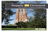 Supply IN Demand - Institute for Supply Management · 2 Supply IN Demand G oldilocks got it right. She was hungry when she entered the bears’ cottage, yet, with three bowls of porridge