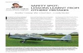 SAFETY SPOT: LESSOnS LEArnT FrOm - Light Aircraft .SAFETY SPOT: LESSOnS LEArnT FrOm OThErS’ miSTAkES