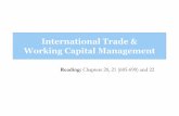 International Trade & Working Capital Management · the exporter can sell against a bank’s promise to ... assets and return on equity and should also improve efficiency ratios and