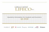 Quarterly Information for Analysts and Investors Q1 2018 · 4 Q1 2018 Highlights Strong performance with earnings up 18% year-over-year, on an adjusted basis (1) • Solid earnings