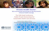Private Health Sector - ARADO · Presentation Outline Why ... Group 1 203 –2401 15 ... o Partnership with private health sector o Reduce OOP payment incurred in private sector
