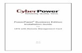PowerPanel Business Edition Installation Guide User s … · PowerPanel® Business Edition Installation Guide ... 4 Installation on ... Cyberpower PowerPanel® Business Edition software