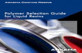 Polymer Selection Guide - … · Arkema Coating Resins. The information presented in this Polymer Selection Guide will serve as a starting point in your ... package intumescent paints.