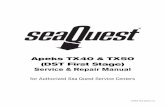 Apeks TX40 & TX50 (DST First Stage ) - frogkick.dk 1st stage service manual.pdf · Apeks TX40 & TX50 (DST First Stage) Service & Repair Manual for Authorized Sea Quest Service Centers