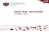 IGCSE GUIDE - fluencycontenthk-schoolwebsite.netdna …fluencycontenthk-schoolwebsite.netdna-ssl.com/FileCluster/... · IGCSE GUIDE 2018–20. ... activities provide prepares students