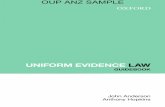 UNIFORM EVIDENCE LAW - Oxford University Presslib.oup.com.au/he/samples/anderson_UELG_sample.pdf · UNIFORM EVIDENCE LAW GUIDEBOOK ... List of Figures and Tables xi ... contributed