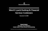Merrill Lynch Banking & Financial Services .Merrill Lynch Banking & Financial Services Conference