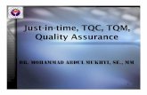 Just-in-time, TQC, TQM, Quality Assu - Gunadarma …mukhyi.staff.gunadarma.ac.id/Downloads/files/9251/Just-in-time,+TQC... · Deming’s 14 Points for Managers 1. ... • Just-in-time