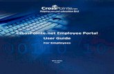 CrossPointe.net Employee Portal User Guide · For Employees CrossPointe.net Employee Portal User Guide 5 Starting the Portal Use this procedure to start the Employee Portal. Before