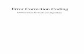 Error Correction Coding - Buch.de · Preface The purpose of this book is to provide a comprehensive introduction to error correction coding, including both classical block- and trellis-based