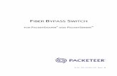 FIBER BYPASS SWITCH - Symantec · The Packeteer Fiber Bypass Switch is an external device that connects a ... Fiber Bypass Switch Control I n side Outside T o Packetee r I nside T