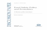 July 2010 RFF DP 10-36 DISCUSSION PAPER · July 2010 RFF DP 10-36 Food Safety ... risk management, comparative law, health economics ... analysis be conducted to evaluate major health