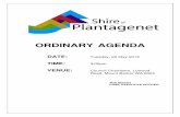 Agenda May 26 2015 Council - Shire Of Plantagenet€¦ · ordinary council meeting agenda 26 may 2015 page (i) table of contents item subject page no 1 declaration of opening / announcement